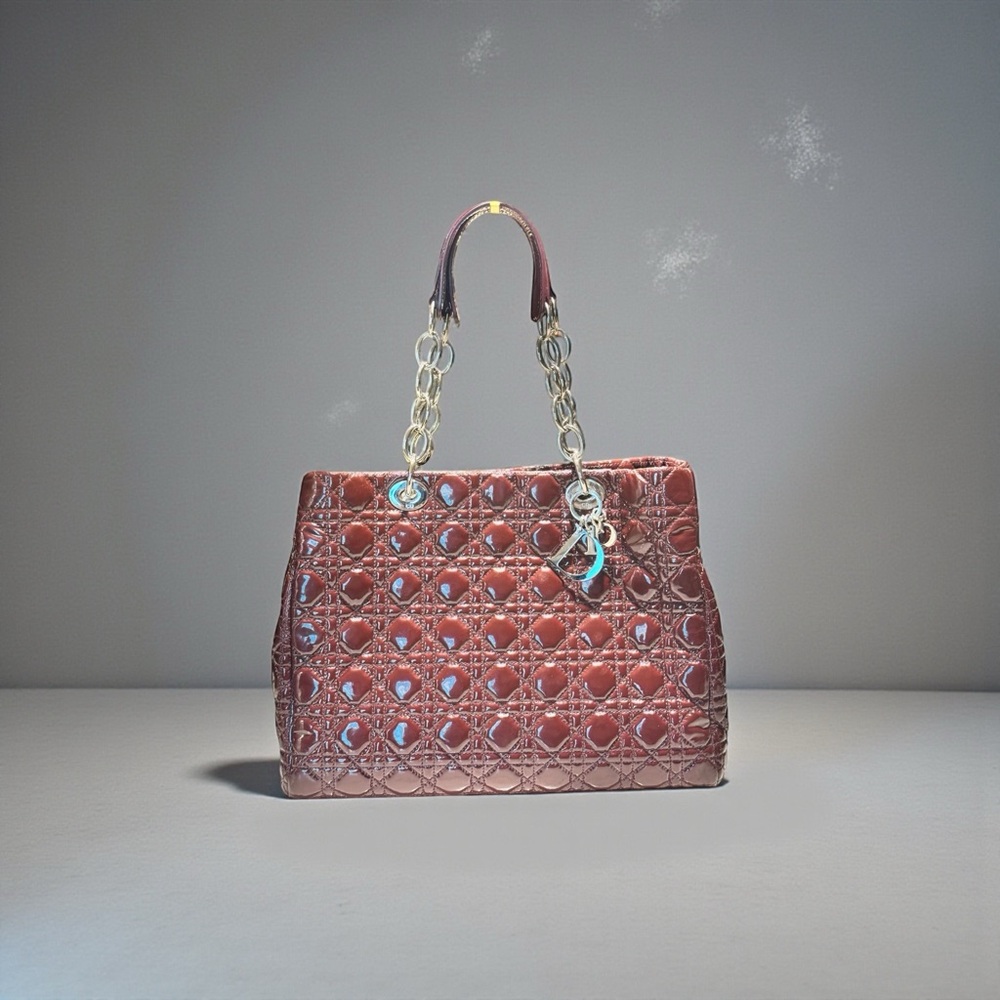 Dior Brown Quilted Shoulder Bag